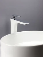 Смеситель для раковины AltroBagno Aperto 010206 BiCr белый, хром