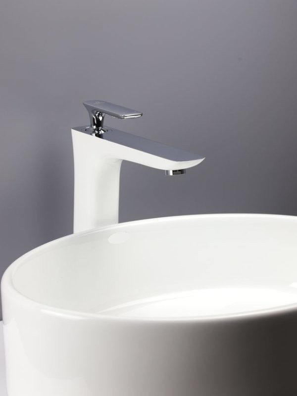 Смеситель для раковины AltroBagno Aperto 010206 BiCr белый, хром