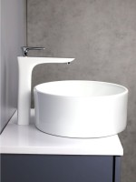 Смеситель для раковины AltroBagno Aperto 010206 BiCr белый, хром