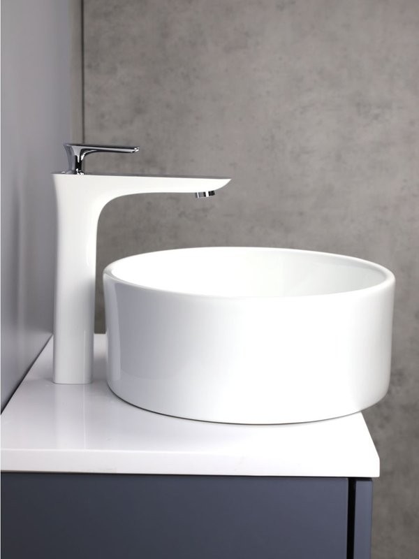 Смеситель для раковины AltroBagno Aperto 010206 BiCr белый, хром