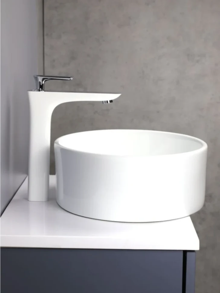 Смеситель для раковины AltroBagno Aperto 010206 BiCr белый, хром