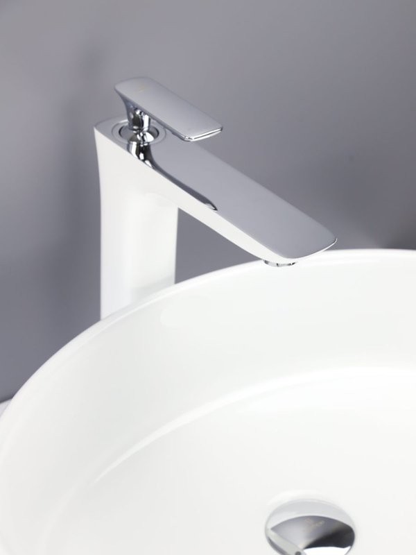 Смеситель для раковины AltroBagno Aperto 010206 BiCr белый, хром