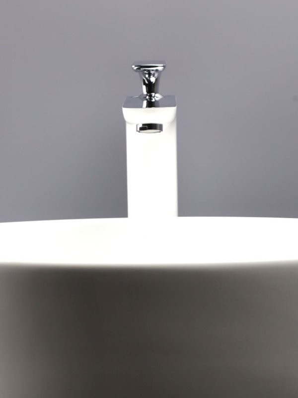 Смеситель для раковины AltroBagno Aperto 010206 BiCr белый, хром