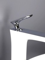 Смеситель для раковины AltroBagno Aperto 010206 BiCr белый, хром