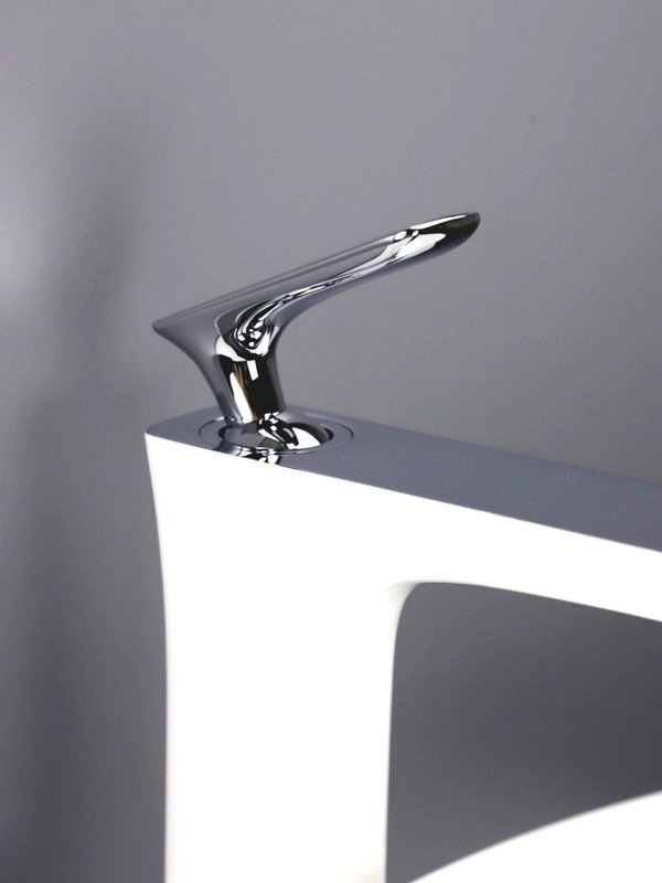 Смеситель для раковины AltroBagno Aperto 010206 BiCr белый, хром