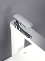 Смеситель для раковины AltroBagno Aperto 010206 BiCr белый, хром
