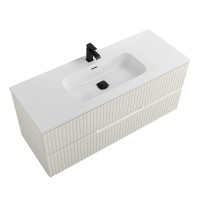 Мебель для ванной комнаты Cezares Duet 120 альпака брашированная, раковина Cezares CZR-8095-120