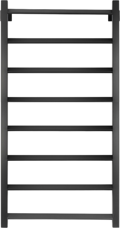 Полотенцесушитель электрический Secado Корсико Grado 100х50 105x55 см, подключение слева, черный матовый, лесенка