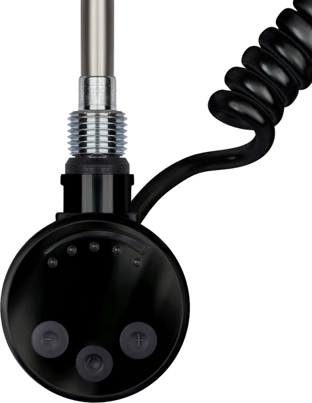 Полотенцесушитель электрический Secado Корсико Grado 100х50 105x55 см, подключение слева, черный матовый, лесенка