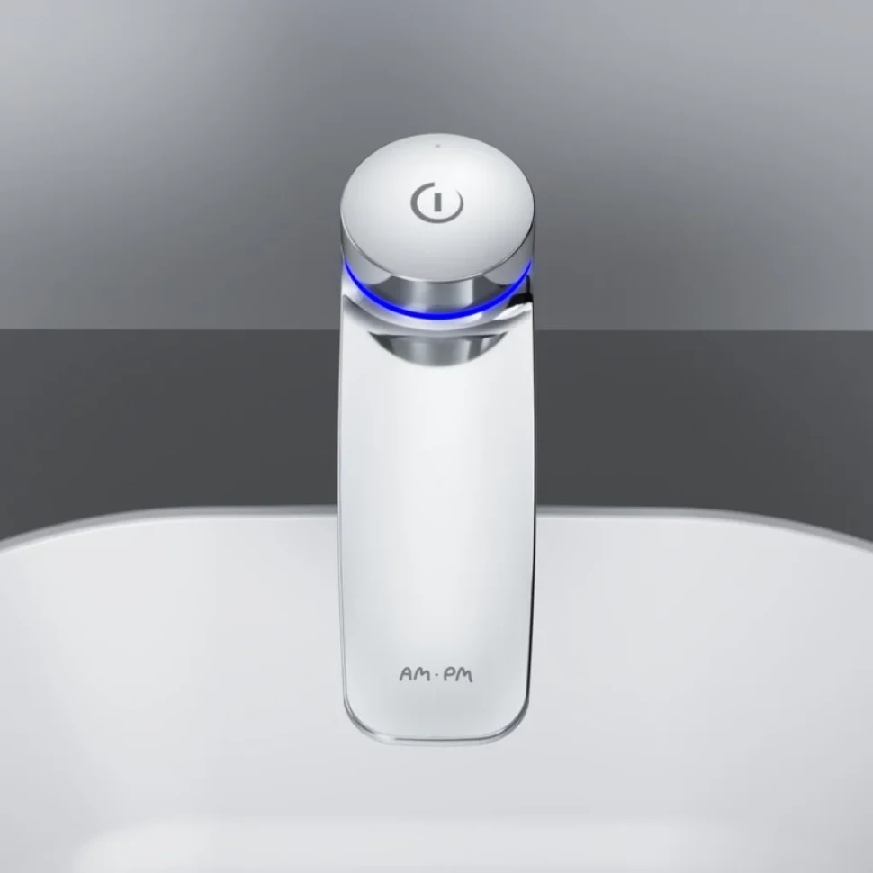 Термостатический смеситель AM.PM Inspire V2.0 F50A93400 TouchReel электронный с донным клапаном