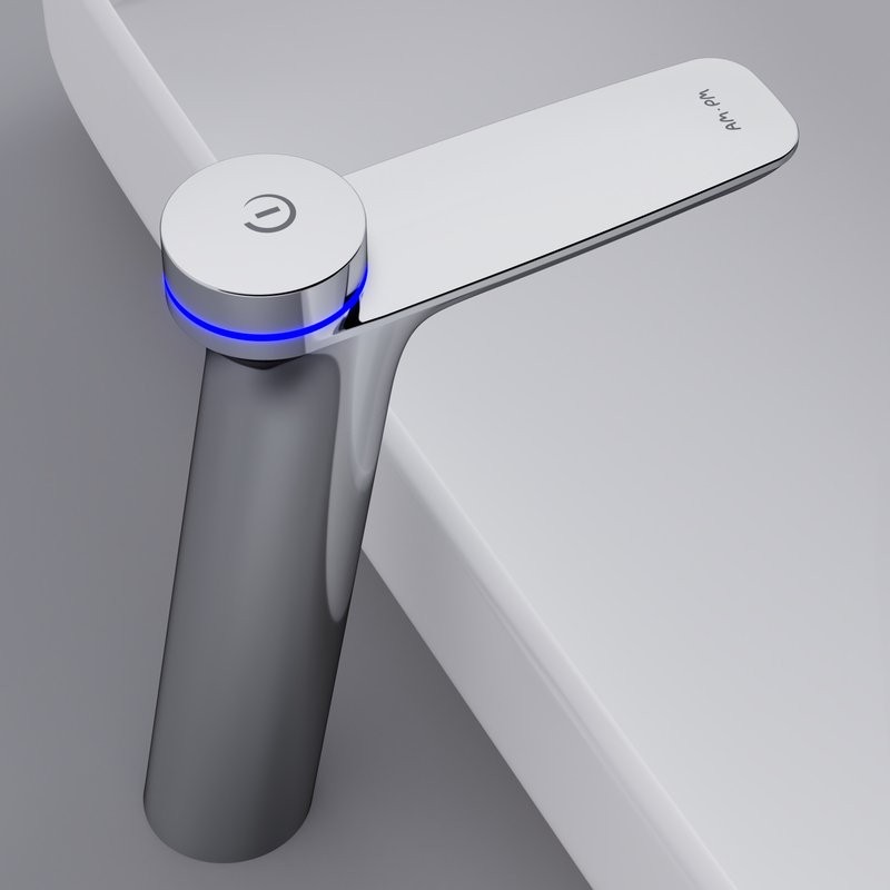 Термостатический смеситель AM.PM Inspire V2.0 F50A93400 TouchReel электронный с донным клапаном