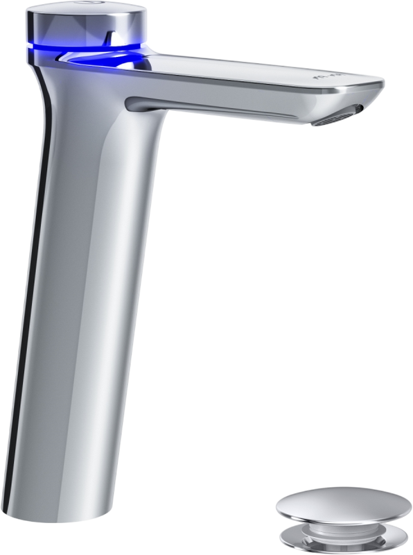 Термостатический смеситель AM.PM Inspire V2.0 F50A93400 TouchReel электронный с донным клапаном