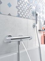 Термостатический смеситель Jacob Delafon Rivoli E24325-CP для ванны с душем
