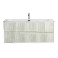 Тумба с раковиной Cezares Duet 120 альпака брашированная, раковина Cezares CZR-8073-120