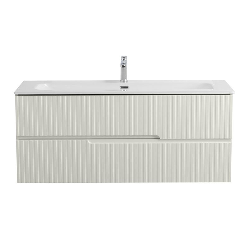 Тумба с раковиной Cezares Duet 120 альпака брашированная, раковина Cezares CZR-8073-120