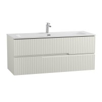 Тумба с раковиной Cezares Duet 120 альпака брашированная, раковина Cezares CZR-8073-120