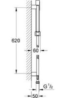 Душевой гарнитур Grohe Euphoria Cube Stick 27891000