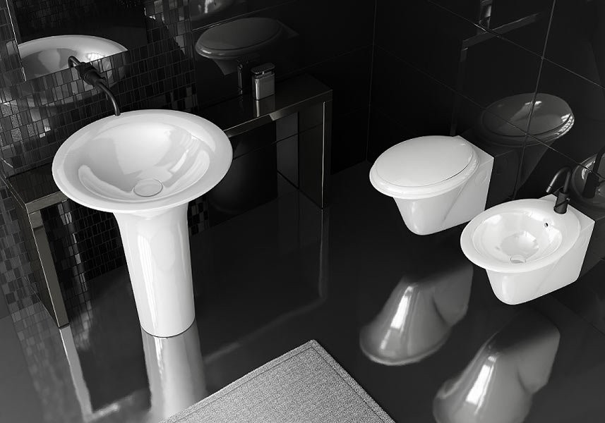 Унитаз подвесной Hatria Sculture YXKN01 с микролифтом