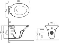 Унитаз подвесной Hatria Sculture YXKN01 с микролифтом