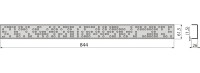 Душевой трап (лоток) AlcaPlast APZ23 -850 85 см