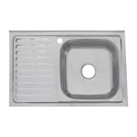 Мойка кухонная Melana 8050 R 0,6/160 серебристая