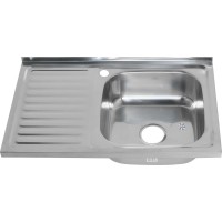 Мойка кухонная Melana 8050 R 0,6/160 серебристая
