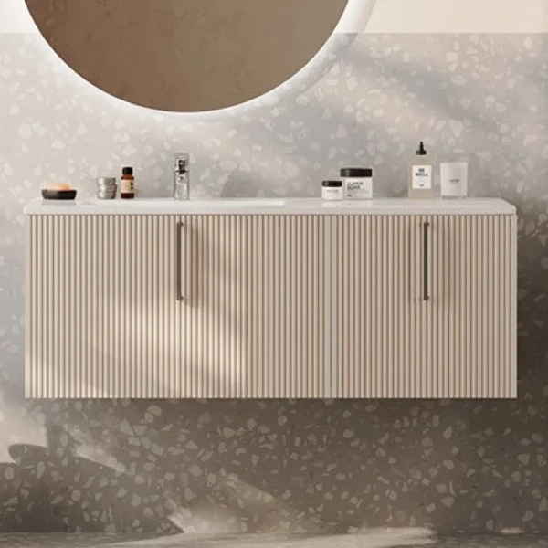 Тумба с раковиной Sanvit Рольф 120 белая, L
