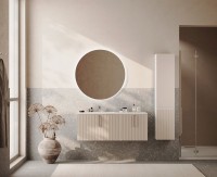 Тумба с раковиной Sanvit Рольф 120 белая, L