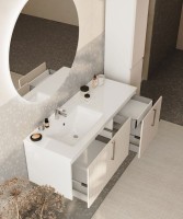 Тумба с раковиной Sanvit Рольф 120 белая, L