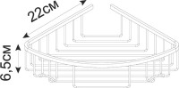 Полка Fixsen Hotel FX-31051-1A угловая, черная
