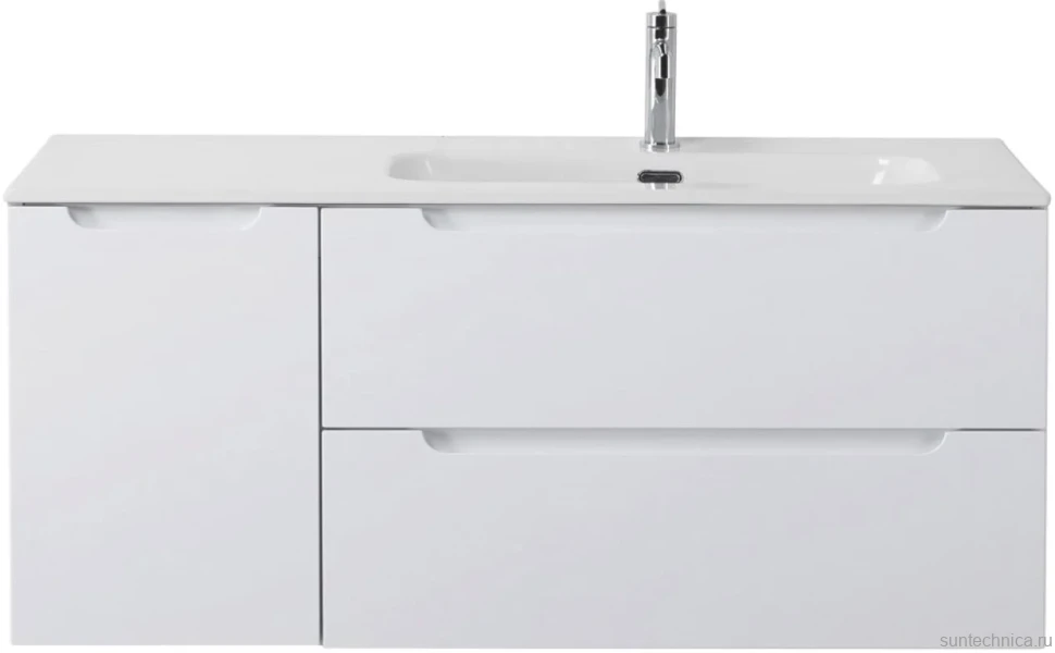 Мебель для ванной комнаты BelBagno Etna 120 R 2 ящика, дверца, bianco lucido