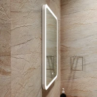 Зеркало MIXLINE "Стив-2" 600*700 (ШВ) сенсорный выключатель, светодиодная подсветка + подогрев Зеркало MIXLINE "Стив-2" 600*700 (ШВ) сенсорный выключатель, светодиодная подсветка + подогрев