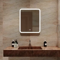 Зеркало MIXLINE "Стив-2" 600*700 (ШВ) сенсорный выключатель, светодиодная подсветка + подогрев Зеркало MIXLINE "Стив-2" 600*700 (ШВ) сенсорный выключатель, светодиодная подсветка + подогрев