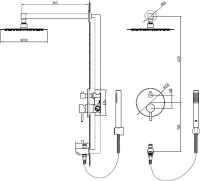 Душевой комплект RGW Shower Panels SP-52 С ВНУТРЕННЕЙ ЧАСТЬЮ Душевой комплект RGW Shower Panels SP-52 С ВНУТРЕННЕЙ ЧАСТЬЮ