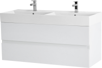 Мебель для ванной комнаты Cezares Molveno 46 120 bianco ghiaccio, с раковиной Cezares CZR-MIL-120-2-LVB
