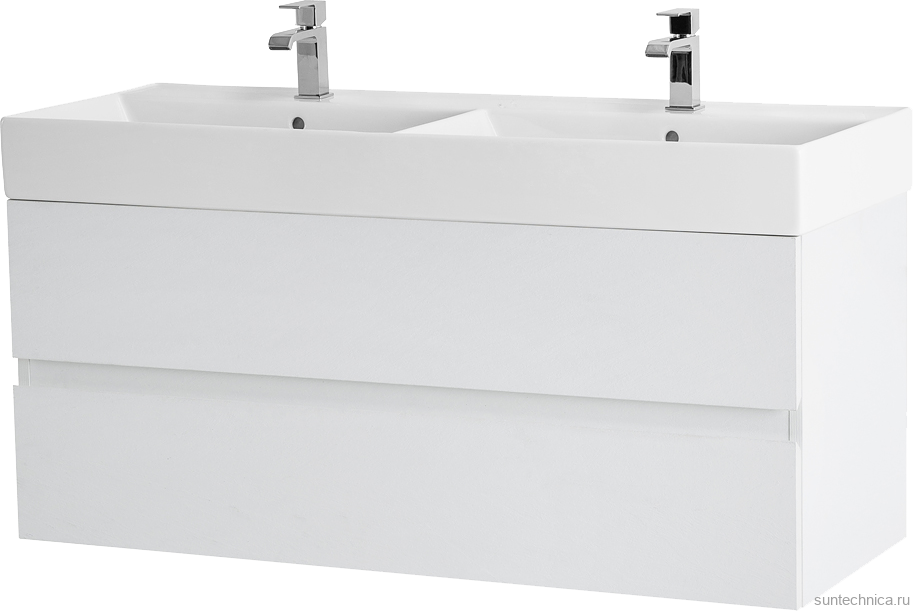 Мебель для ванной комнаты Cezares Molveno 46 120 bianco ghiaccio, с раковиной Cezares CZR-MIL-120-2-LVB