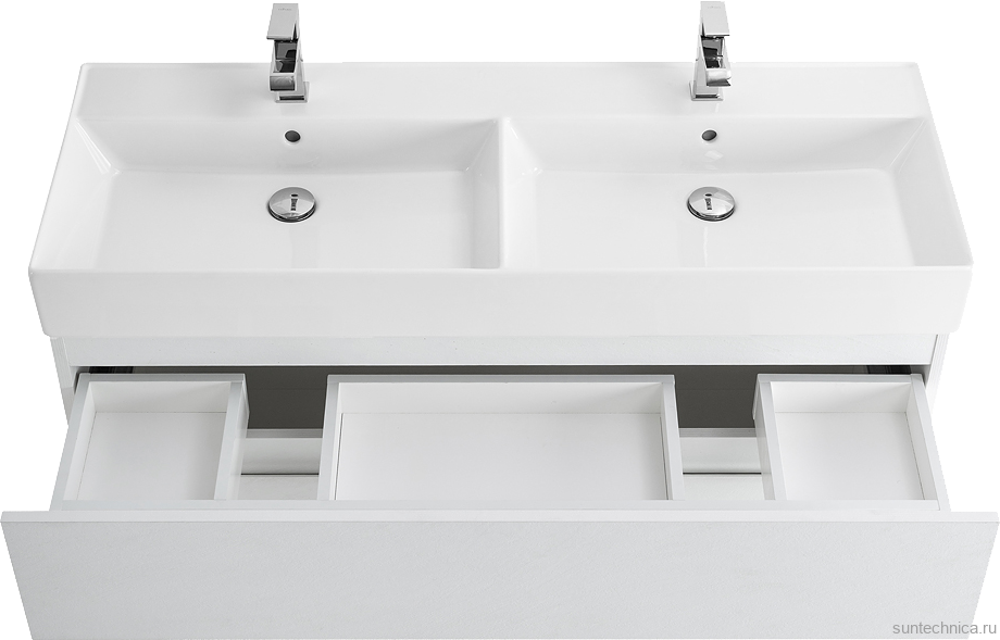 Мебель для ванной комнаты Cezares Molveno 46 120 bianco ghiaccio, с раковиной Cezares CZR-MIL-120-2-LVB
