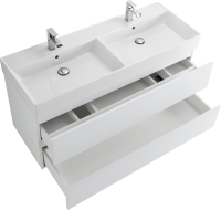 Мебель для ванной комнаты Cezares Molveno 46 120 bianco ghiaccio, с раковиной Cezares CZR-MIL-120-2-LVB