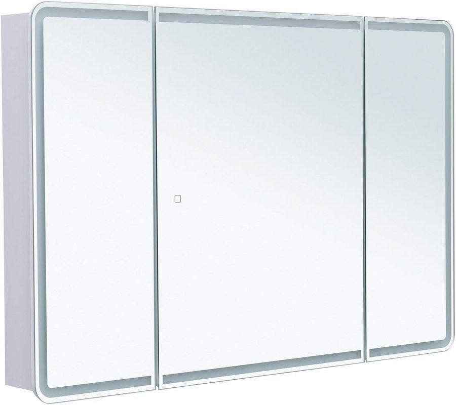 Зеркало-шкаф Aquanet Оптима 120х80 LED с подсветкой, белый