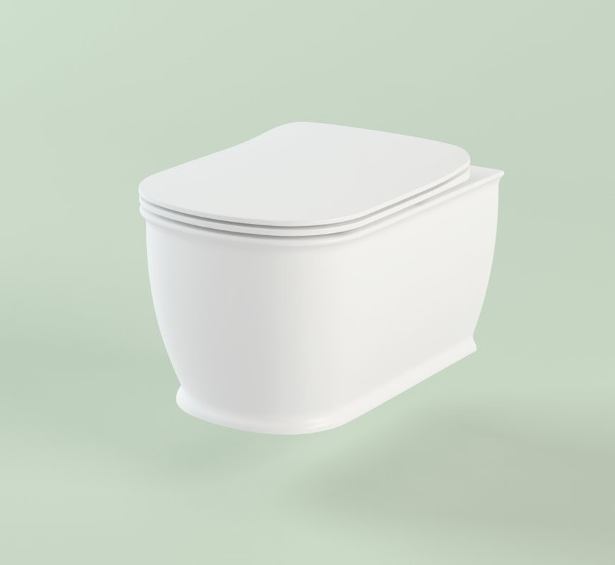 Унитаз подвесной Lavinia Boho Bell Pro Rimless 3301002R безободковый, с микролифтом