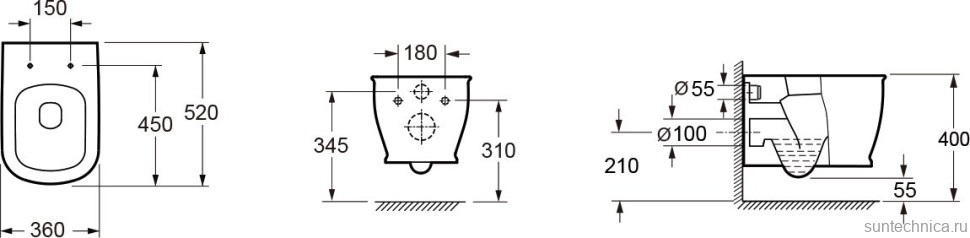 Унитаз подвесной Lavinia Boho Bell Pro Rimless 3301002R безободковый, с микролифтом