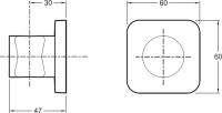 Настенный держатель Jacob Delafon Modulo 8464D-CP