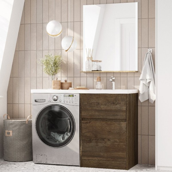 Мебель для ванной комнаты AQUATON Лондри 60 R, дуб кантри