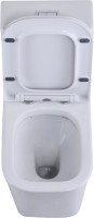 Унитаз-моноблок напольный SantiLine SL-5024 безободковый, с микролифтом, белый