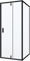 Душевой уголок Niagara Nova NG-83-8AB-A80B 80x80, квадратный, черный