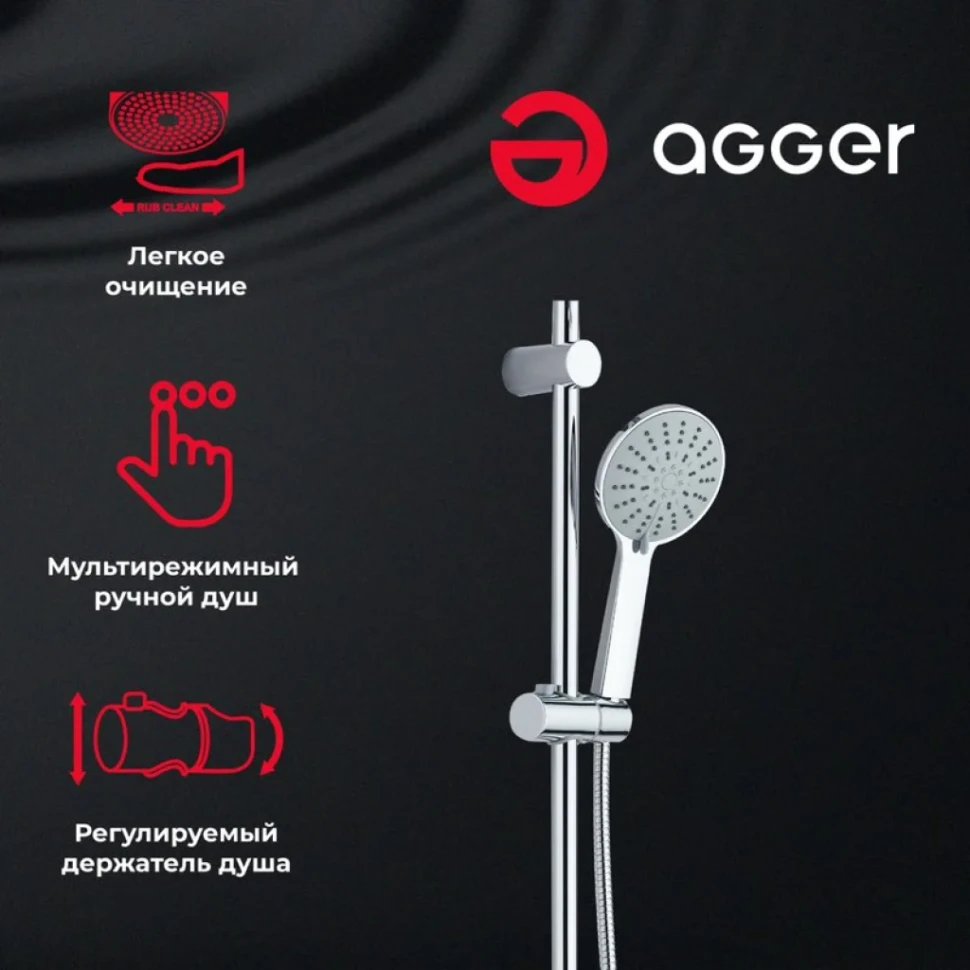 Душевая стойка Agger Breeze A0193500 хром