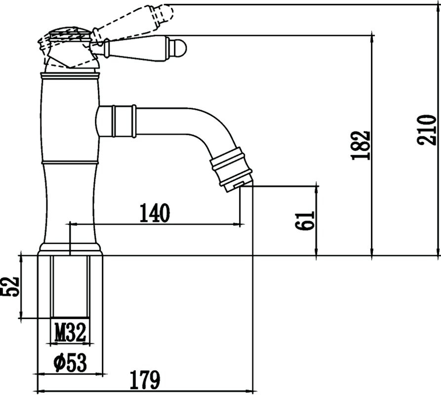 Смеситель для раковины Savol S-006611H