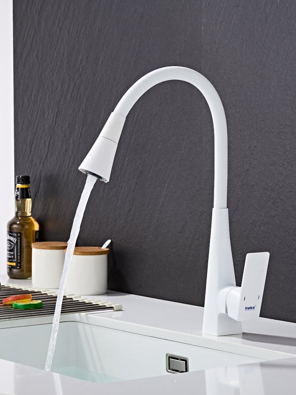 Смеситель для кухни Haiba HB73823-8 белый