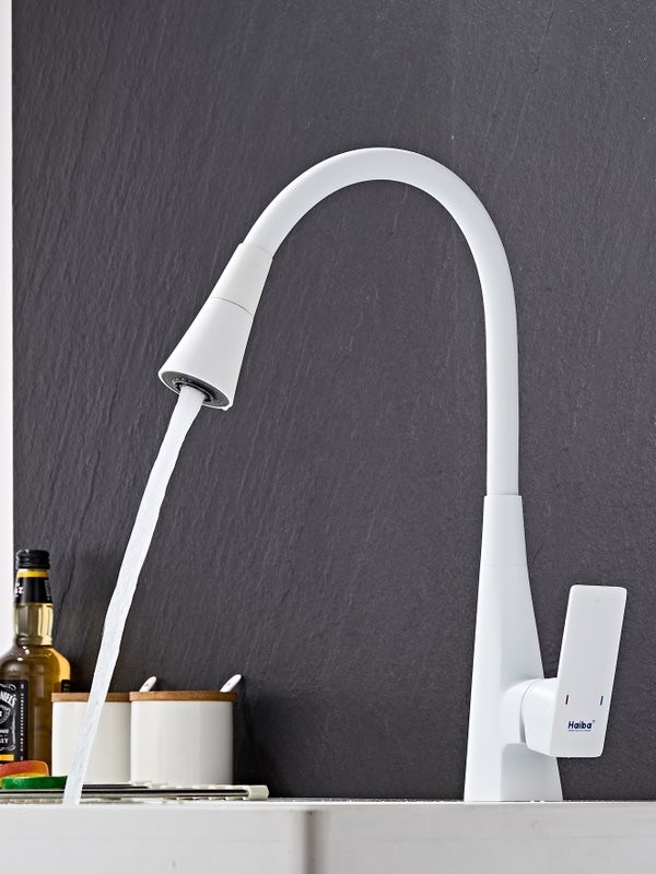 Смеситель для кухни Haiba HB73823-8 белый