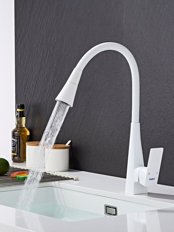 Смеситель для кухни Haiba HB73823-8 белый